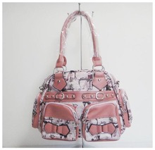 wholesale travel bags,leisure bags,Luggage handbag,material:PU, Size:40 x26cm,3different colors,pink two function,Free shipping