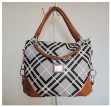 Hot sale wowen’s unique bag,PU,Size:40 x 28cm,two different colors,khaki Two function(handbag / messenger bag),Free shipping
