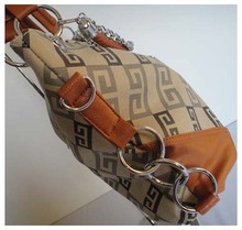 Hot sale wowen s unique bag PU Size 40 x 28cm two different colors khaki Two
