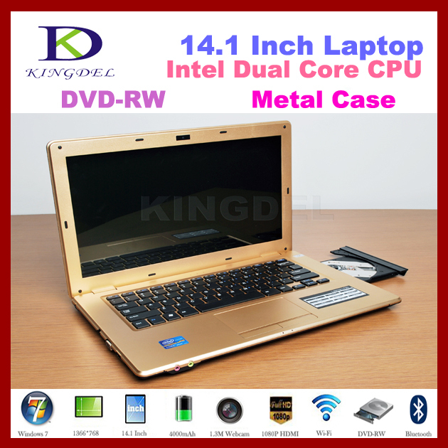 14 inch laptop computer Intel Celeron 1037U 1 8Ghz Dual Core CPU 2GB RAM 500GB HDD