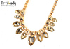 Artilady gold plating with crystal chains necklaces brand statement chains necklaces handmade necklaces accessories