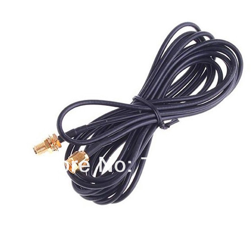 Wholesale 6 M wireless router revolution mother antenna WIFI cable RP - SMA male to RP - SMA female(China (Mainland))