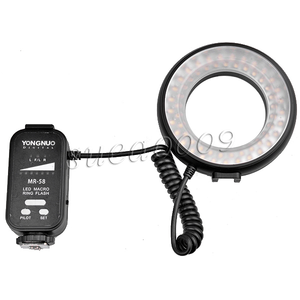 YONGNUO MR 58 Macro Ring Photo Continuous Flash LED Video Light For Nikon Canon DSLR Camera