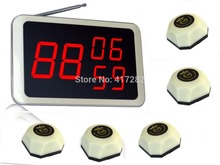 Pager calling system wireless calling services for hotel Room calling system 5 pcs of table bell