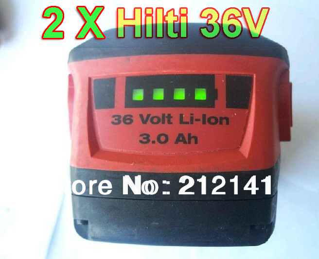 2Packs/LOT Hilti 36V/3.0A lithium-ion battery for Hilti power tool 