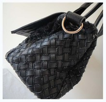 wholesale popular ladys bag DKB 3826 A0077 black 38x26cm PU fabric with Rhinestone shoulder straps two
