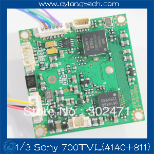 Free Shipping 1/3 Sony EFFIO-E 700TVL(4140+811) CCD Board Camera With OSD Menu