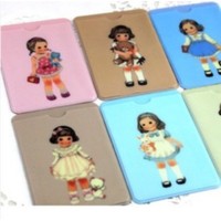 Korean style Paper doll mate&bear ID holders Double card sets/card holders  (30Pcs/lot) Free shipping