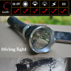 Underwater 1600Lm 100 M Diving flashlight light lamp torch led T6 Cree XM-LSwimming free shipping(China (Mainland))