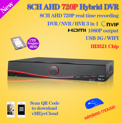 Free shipping! 8ch full 960H = 1.3D1 standalone cctv dvr with 3g,wifi,HDMI 1080P, Iphone Android Remote Monitoring,28 language(China (Mainland))