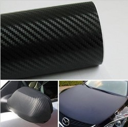 2 pcs/Lot Wholesale Free Shipping 2013 New Arrive 30cm x127cm Auto 3D Carbon Fibre sticker Vinyl Sheet Black For All Car(China (Mainland))