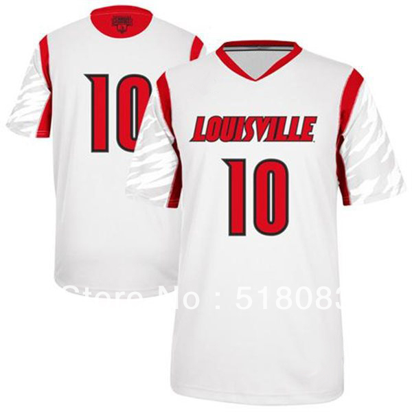 Free Shipping Louisville Cardinals 10 Gorgui Dieng White 2013 March Madness Cheap NCAA Basketball Jersey Size:S-XXXL(China (Mainland))