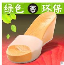 2014 new summer women casual slippers fashion lady peep toe wedges jelly candy color beach slippers