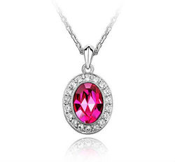 Free Shipping Coupon Heart Pendant SWR. Element Crystal Women's fashion Jewelry Wholesale #1012152(China (Mainland))