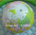 Free shipping Inflatable World Globe Classroom Pool Ball Geography Education Teaching Aid Map(China (Mainland))