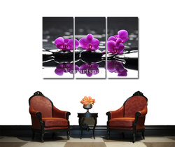 5 piece group wall art Free Shipping Purple And Red Heart Love Butterfly Prints Oil painting On Canvas Art For Home Deco(China (Mainland))