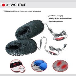 Wholesale 5PCS/LOT Brand E-warmer USB Heating Shoes USB Warm Shoes Electric Heat Slipper USB Gadgets F2501(China (Mainland))