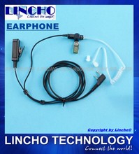 Acoustic Tube style / Surveillance Kits two-way radio, walkie-talkie earphone,earhook with big PTT and microphone K-type