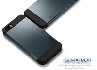 SLIM ARMOR SPIGEN SGP Case for iPhone 5 Hard Back Cover Skin,Original Box & Free Screen Protector