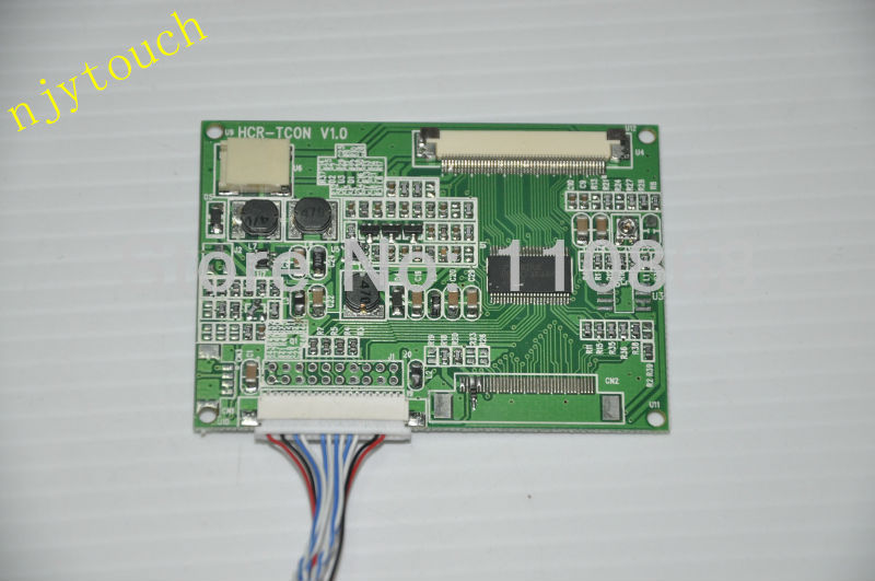 Free shipping HCR-TCON V1 TCON Board LVDS to TTL converter board 20 pin to 50 Pin AT050TN22