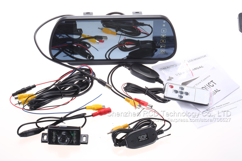 How to install Foldable TFT Color LCD Car Reverse Rearview