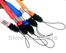Free shipping 20Pcs Mixed 5 Colors Neck Strap Lanyard ID Card Mobile Phone Lanyard for CellPhone