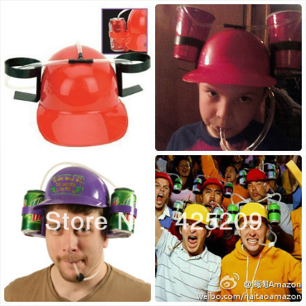 hat carnival beanie holder helmet holder drinking can drink hat   cap beer hat Beanie