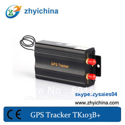 China dual sim card car gps tracker device TK103B+ support central lock(China (Mainland))