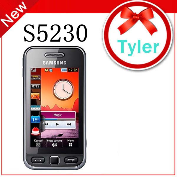 Samsung S5230c 3 0MP 3 0 Resistive Touchscreen Unlocked SmartPhone Free shipping