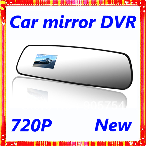LCD screen Release Rear View Mirror Car DVR Camera HD 720P Car Black box(China (Mainland))
