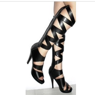 women pumps vintga black knee high gladiator heels platform pump sandals for women red bottom high