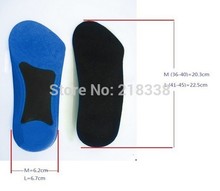  2 size Foam TPR 3 4 Length Arch Support Insoles Shock Absorption Cushion Heel Orthopedic