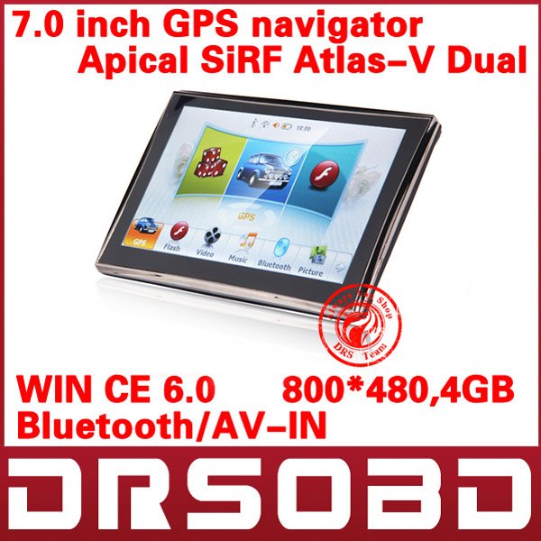 7 '' GPS   SiRF Atlas V   800  DDR 128  4   Bluetooth / AV-IN