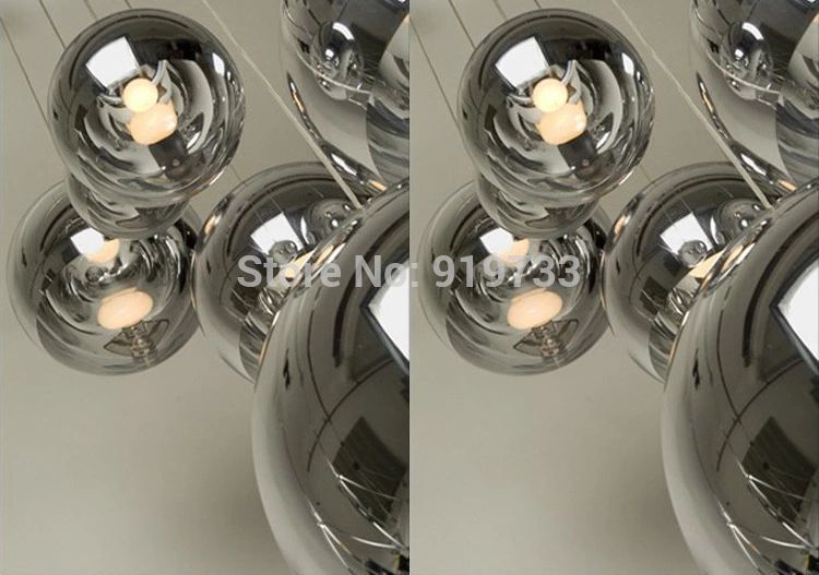 Aliexpress.com : Buy Modern chrome ball e27 pendant light brief ...