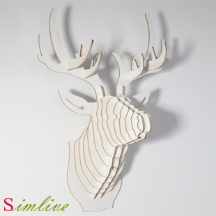 Cardboard Deer Head Diy Promotion-Shop for Promotional Cardboard ...