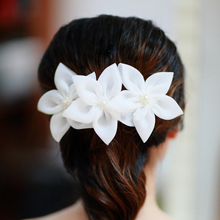 Fresh lily white flower bridal hairpin hair accessory the wedding hair accessory wedding dress hairpin brooch dual