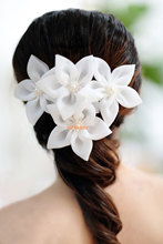 Fresh lily white flower bridal hairpin hair accessory the wedding hair accessory wedding dress hairpin brooch