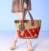 Free style!The Letters design, fasionable  and cool jute bag/Folding shopping bag/Environmental protection bag