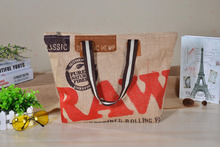 Red Large Jute Women Messenger Hand Bags Designer Vintage Handbag Ladies Beach Shoulder Bag Shopping Tote