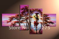 FREE SHIPPING! With Frame! 100% Handmade African Landscape Painting, Scenery Oil Painting, Nude Painting As A Gift