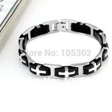 Hot Selling Stainless Steel Bracelets Fashion Jewelry Steel 210mm 304 Stainless Steel Men s Bracelets BA100163