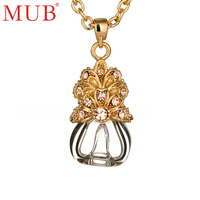 Fashion 2013 Necklace Jewelry Flower Pendant Rhinestone Necklace Perfume Bottle Wholesale Free Shipping
