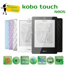 Kobo touch N905C 2GB 6 inch ebook reader touch screen wifi ink e book portable audio video 100% perfect condition free shipping