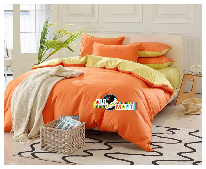 ... -Color-Bedding-Set-Duvet-Cover-Comforter-Set-Bed-Sheet-Orange-And.jpg