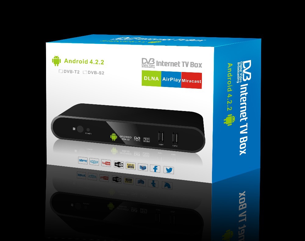 Купить Сверхновая новый android 4.2 + dvb-t2 приставка hdmi android tv ...