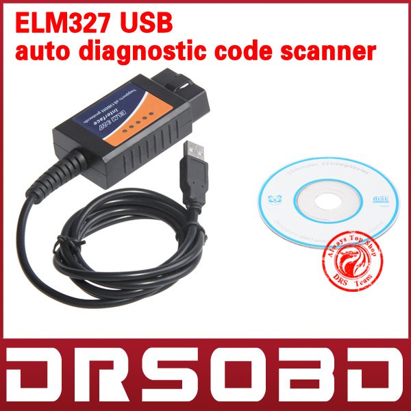 USB diagnóstico da ferramenta ELM327 da varredura da relação do carro do OLMO 327 do varredor das vendas por atacado OBD/OBDII