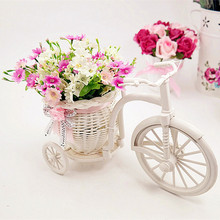 Free Shipping,quality rattan vase + flowers meters orchid artificial flower set home decoration FL13008(China (Mainland))
