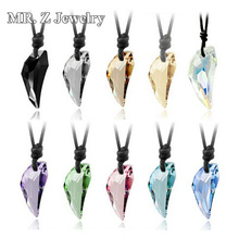 Hot Sale Wolf Teeth Velvet Rope Crystal Pendant Necklace Jewelry 2013 10pcs/lot Free Shipping