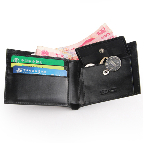 Supply 10 Discount S C Brand Leather Men Wallets Coin Pocket With Magic Wallet Purse Colorful