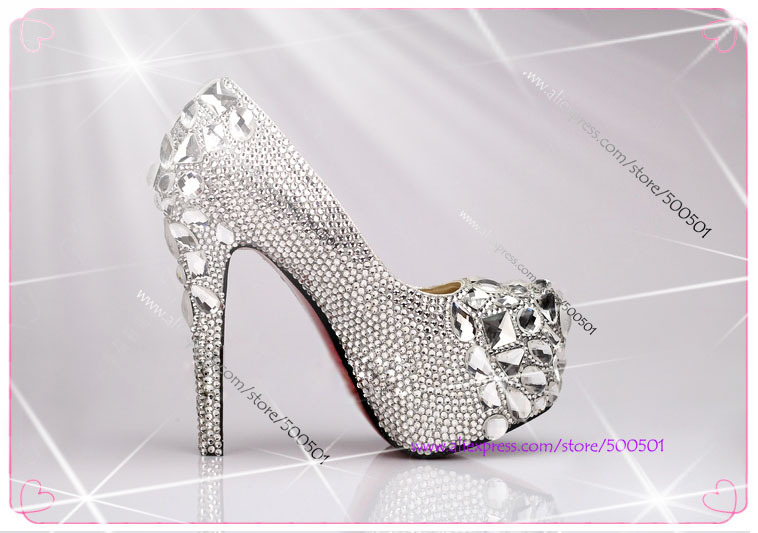 wide silver pumps